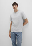 Cep Detaylı Gri Tişört 066248-70075