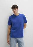 Cep Detaylı Mavi Tişört 066248-70907