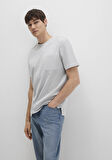 Cep Detaylı Gri Tişört 066248-70075
