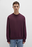 Bisiklet Yaka Bordo Basic Sweatshirt 0S10276-70434