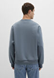 Bisiklet Yaka Lacivert Basic Sweatshirt 0S10276-80889