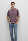 Mavi Logo Baskılı Mor Tişört 0612936-70648
