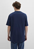 Baskılı Lacivert Tişört 0612850-89353