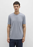 Bisiklet Yaka Mavi Basic Tişört 0612865-86584