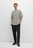 Siyah Çizgili Tişört 0612860-900
