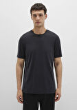 Bisiklet Yaka Siyah Basic Tişört 0612865-900