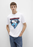 Superman Baskılı Beyaz Tişört 0612917-620