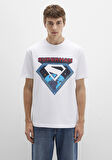 Superman Baskılı Beyaz Tişört 0612917-620