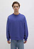 Bisiklet Yaka Mavi Sweatshirt 0S10415-70695
