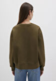 Bisiklet Yaka Haki Sweatshirt 1S10390-71589