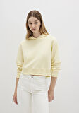 Kapüşonlu Sarı Sweatshirt 1S10386-71187