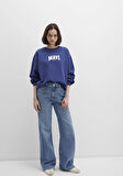 Mavi Logo Baskılı Lacivert Sweatshirt 1S10372-70498