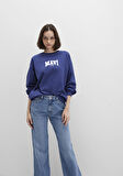Mavi Logo Baskılı Lacivert Sweatshirt 1S10372-70498