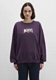 Mavi Logo Baskılı Mor Sweatshirt 1S10372-70635