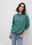 Mavi Logo Baskılı Yeşil Sweatshirt 1S10372-71918