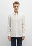 Ekru Tencel TM Liyosel Gömlek 0211659-70057