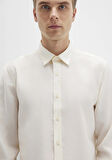 Ekru Tencel TM Liyosel Gömlek 0211659-70057