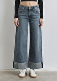 Emilia Classic Denim Puslu Koyu Mavi Jean Pantolon 1012641-90118
