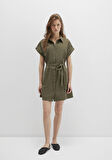 Yeşil Mini Elbise 1310723-71549