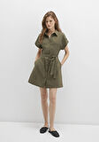 Yeşil Mini Elbise 1310723-71549