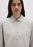 Çizgili Bej Gömlek 1211184-83980