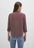 Çizgili Bordo Bluz 122400-88614