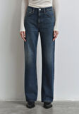 Victoria Classic Denim Gölgeli Koyu Mavi Jean Pantolon 101072-90539