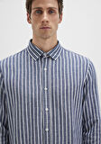 Mavi 0211698-90917 Çizgili Renkli Gömlek