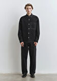 Dikiş Detaylı Siyah Gömlek 0211688-90850