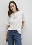 Bisiklet Baskılı Ekru Tişört 1613469-70057