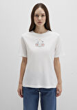 Bisiklet Baskılı Ekru Tişört 1613469-70057