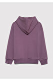 Logo Baskılı Mor Sweatshirt 6S10143-70656