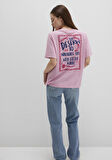 Astroloji Baskılı Pembe Tişört 1613522-71031