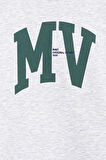 MV Baskılı Gri Sweatshirt 6S10054-88467