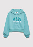 Mavi Logo Baskılı Yeşil Sweatshirt 7S10124-71748
