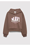 Logo Baskılı Kız Çocuk Sweat M7S10124-87181