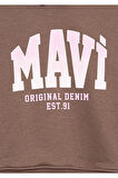 Logo Baskılı Kız Çocuk Sweat M7S10124-87181