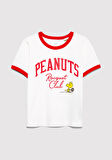 Peanuts Baskılı Ekru Tişört 7610371-70057