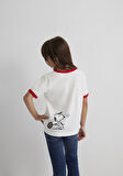 Peanuts Baskılı Ekru Tişört 7610371-70057