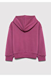Çocuk M7S10147-70651 Logo Baskılı Kapşonlu Sweatshırt Da Standart