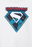 Superman Baskılı Ekru Tişört 6610381-70057
