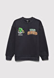 Minecraft Baskılı Antrasit Sweatshirt 6S10129-70087
