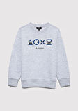 PlayStation Baskılı Gri Sweatshirt 6S10132-88467