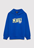 Mavi Baskılı Mavi Sweatshirt 6S10139-70576