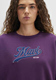 Mavi Logo Baskılı Mor Sweatshirt 1S10419-70679