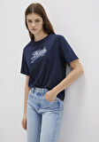 Mavi Logo Baskılı Lacivert Tişört 1613565-82318