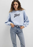 Mavi Logo Baskılı Mavi Sweatshirt 1S10419-70813