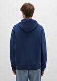 M Logo Baskılı Kapüşonlu Lacivert Sweatshirt 0S10106-89353