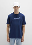 Mavi Baskılı Lacivert Tişört 0612904-89353