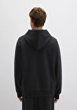 MVJNS Baskılı Kapüşonlu Siyah Sweatshirt 0S10346-900